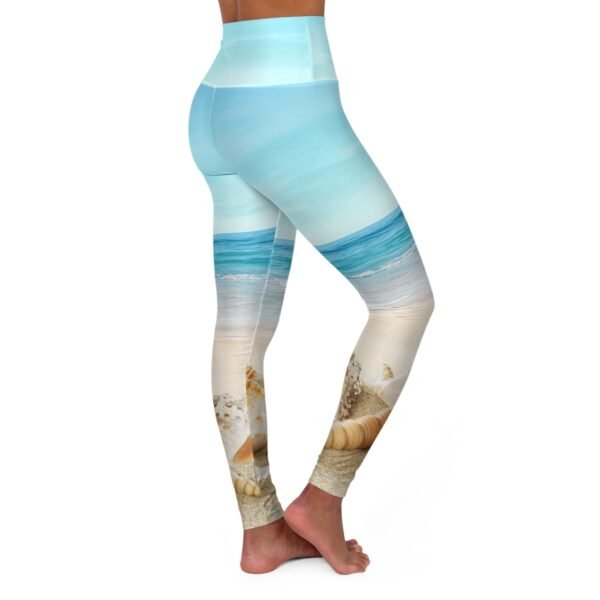 Shells/Beach High Waisted Yoga Leggings - Image 4