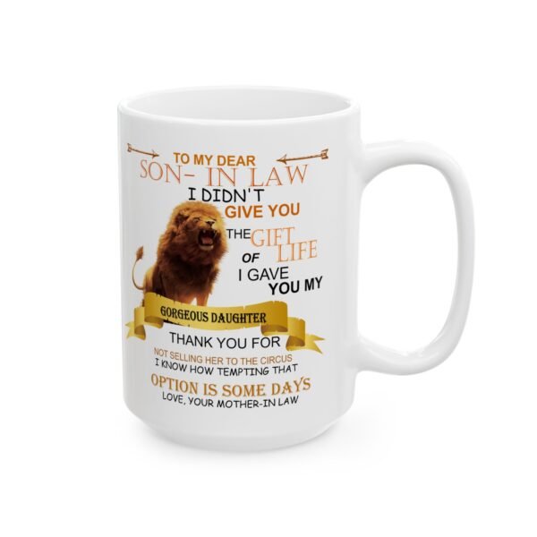 Inspirational Ceramic Mug for Son-in-Law - 11oz & 15oz - Image 8