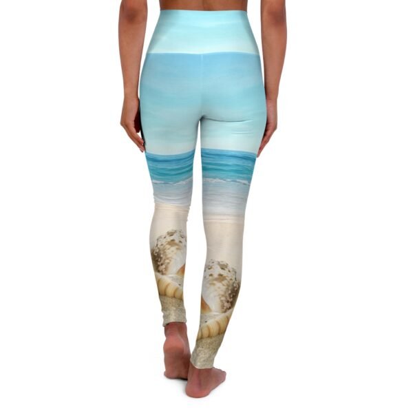 Shells/Beach High Waisted Yoga Leggings - Image 2
