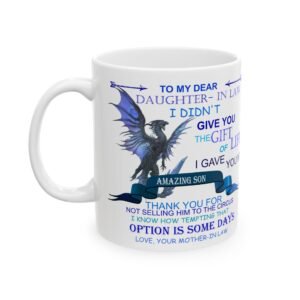 Dragon-Themed Gift Mug for Daughter-in-Law - Unique Ceramic Coffee Cup