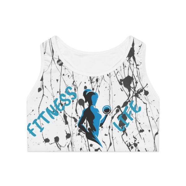 Blue of Sports Bra (AOP)