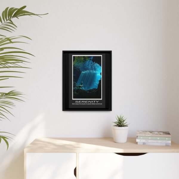 Framed Serenity Canvas Print - Inspiring Wall Art for Peaceful Reflection - Image 11