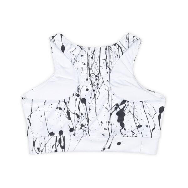 Fully Lined, Padded Sports Bra (AOP) - Image 2