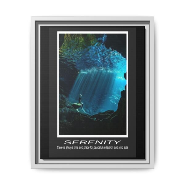 Framed Serenity Canvas Print - Inspiring Wall Art for Peaceful Reflection - Image 17