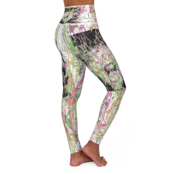 Screamer Absrtact High Waisted Yoga Leggings - Image 4