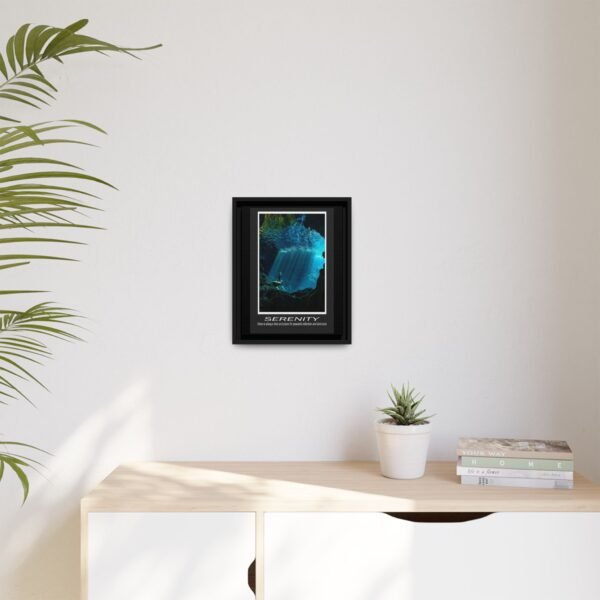 Framed Serenity Canvas Print - Inspiring Wall Art for Peaceful Reflection - Image 3