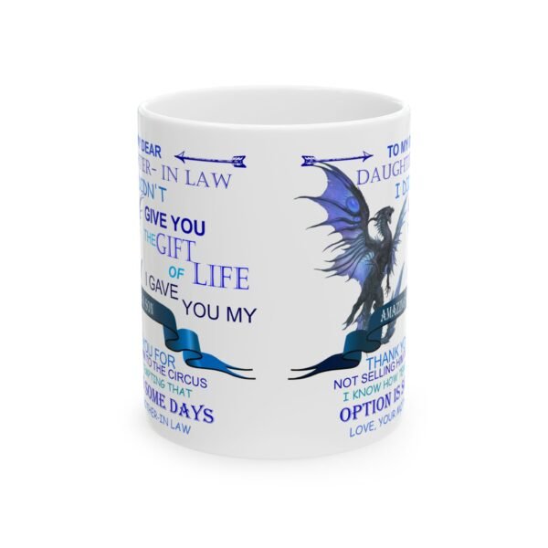 Dragon-Themed Gift Mug for Daughter-in-Law - Unique Ceramic Coffee Cup - Image 2