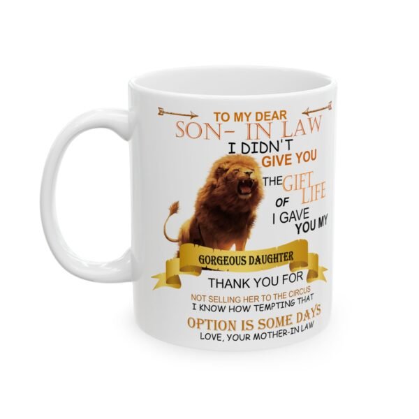 Inspirational Ceramic Mug for Son-in-Law - 11oz & 15oz - Image 4