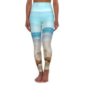 Shells/Beach High Waisted Yoga Leggings