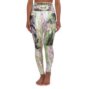 Screamer Absrtact High Waisted Yoga Leggings