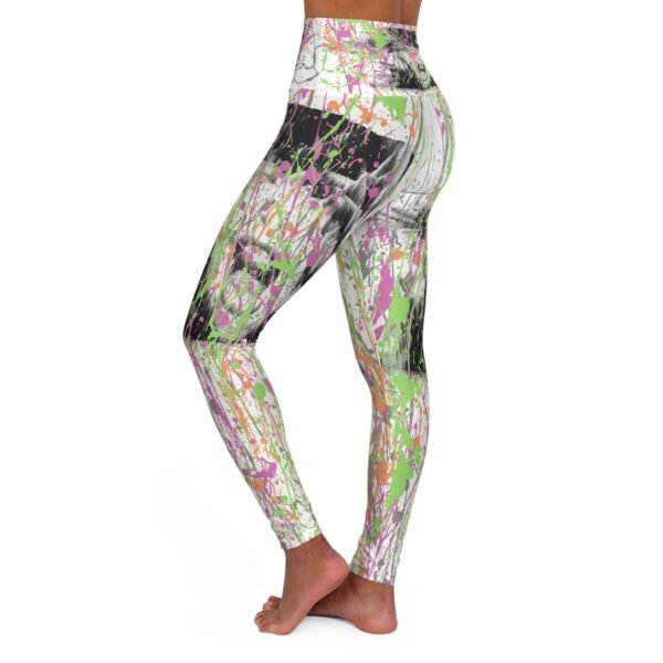 Screamer Absrtact High Waisted Yoga Leggings - Image 3