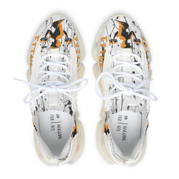 Yellow Women's Mesh Sneakers - Image 2