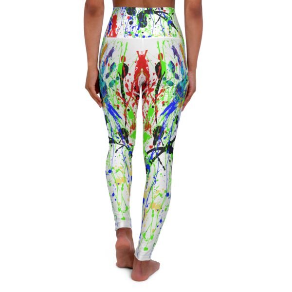 Abstract High Waisted Yoga Leggings - Image 2