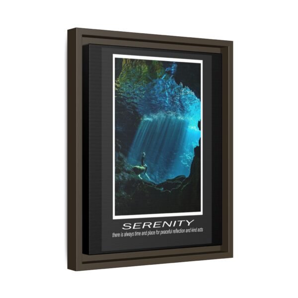 Framed Serenity Canvas Print - Inspiring Wall Art for Peaceful Reflection - Image 14