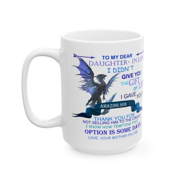 Dragon-Themed Gift Mug for Daughter-in-Law - Unique Ceramic Coffee Cup - Image 7