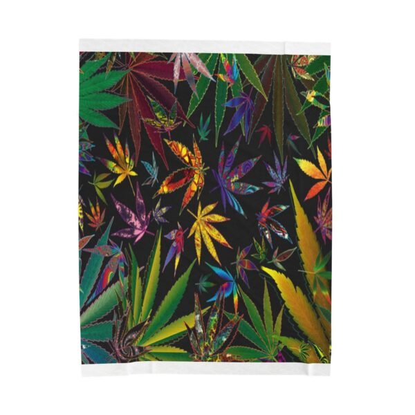 Weed Leaf Velveteen Plush Blanket - Image 9