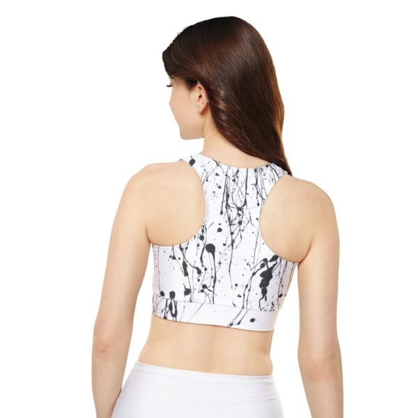 Fully Lined, Padded Sports Bra (AOP) - Image 4