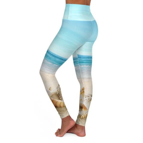 Shells/Beach High Waisted Yoga Leggings - Image 3