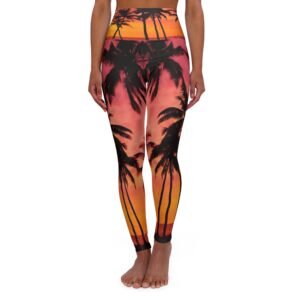 Palm Beach High Waisted Yoga Leggings