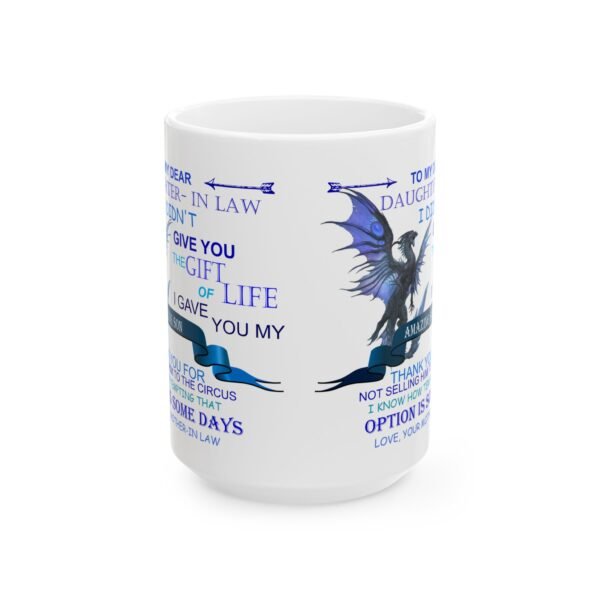 Dragon-Themed Gift Mug for Daughter-in-Law - Unique Ceramic Coffee Cup - Image 5