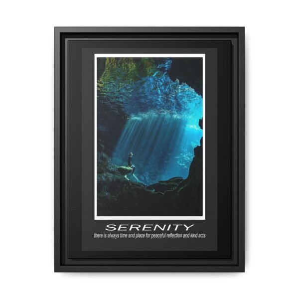Framed Serenity Canvas Print - Inspiring Wall Art for Peaceful Reflection - Image 5