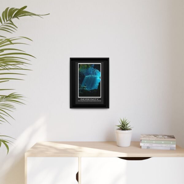 Framed Serenity Canvas Print - Inspiring Wall Art for Peaceful Reflection - Image 7