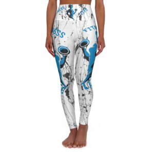 Blue Fitness Life High Waisted Yoga Leggings
