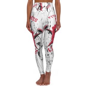 Red Fitness Life High Waisted Yoga Leggings