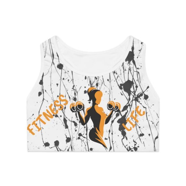 Yellow Sports Bra (AOP)
