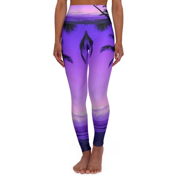 Palm Tree High Waisted Yoga Leggings
