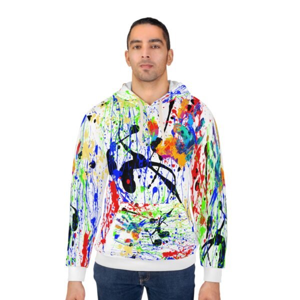 Splatter Unisex Pullover Hoodie - Image 4